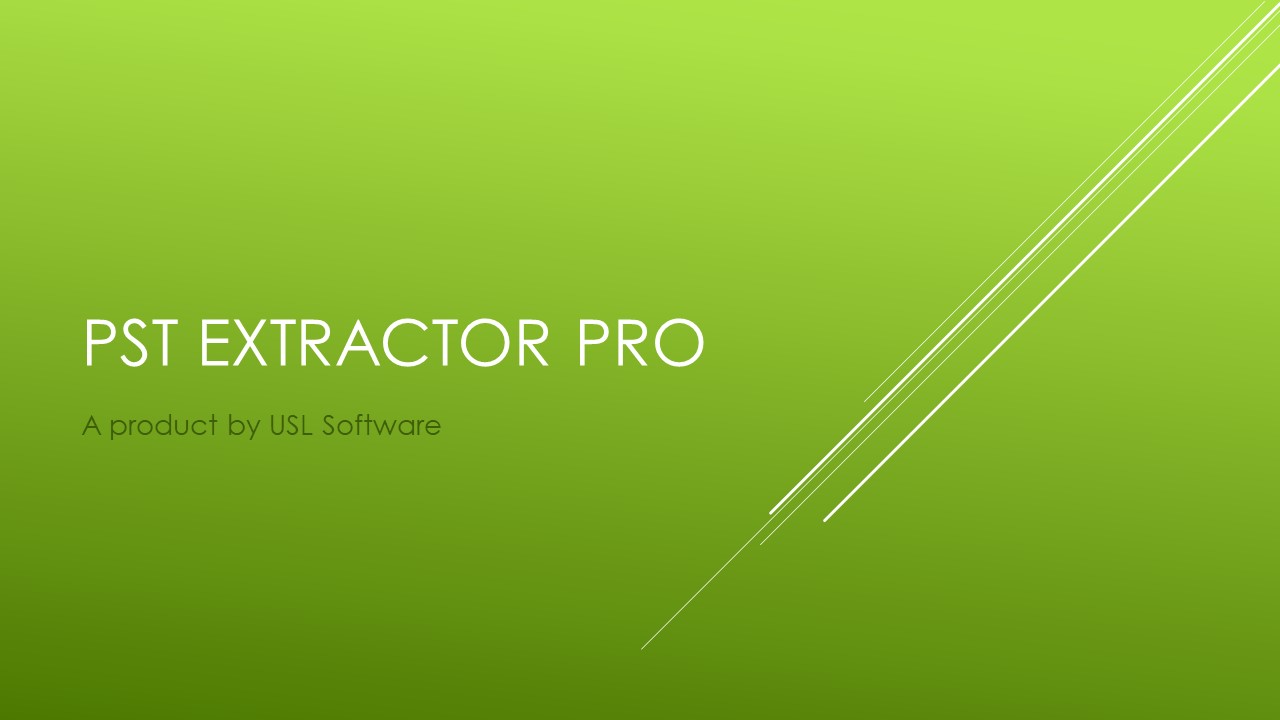 Use PST Extractor Pro for finest Windows Outlook conversion